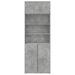 Dulap de depozitare, gri beton, 80x42,5x225 cm, lemn prelucrat - WALTI WALTI