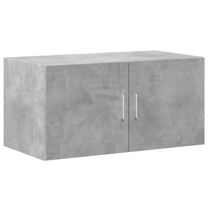 Dulap de depozitare, gri beton, 80x42,5x225 cm, lemn prelucrat - WALTI WALTI