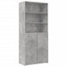 Dulap de depozitare, gri beton, 80x42,5x225 cm, lemn prelucrat - WALTI WALTI