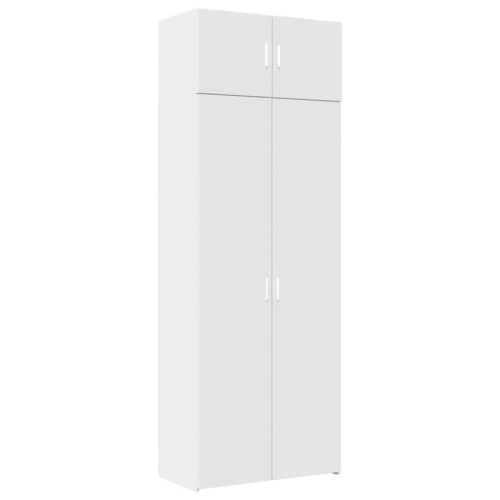 Dulap de depozitare, alb, 80x42,5x225 cm, lemn prelucrat - WALTI WALTI