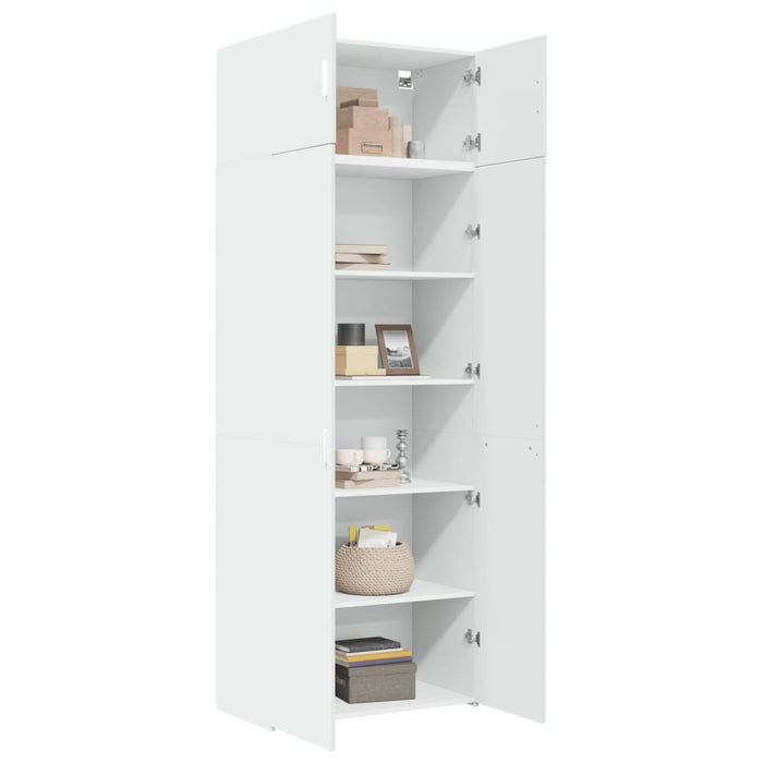 Dulap de depozitare, alb, 80x42,5x225 cm, lemn prelucrat - WALTI WALTI