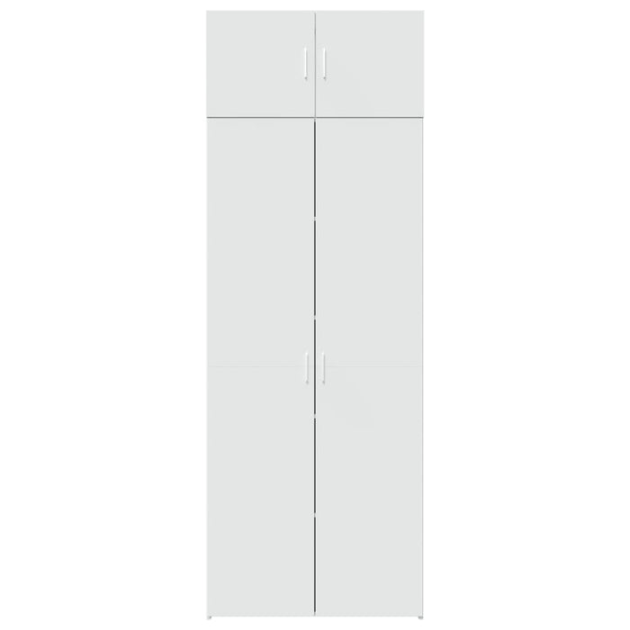 Dulap de depozitare, alb, 80x42,5x225 cm, lemn prelucrat - WALTI WALTI