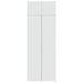 Dulap de depozitare, alb, 80x42,5x225 cm, lemn prelucrat - WALTI WALTI