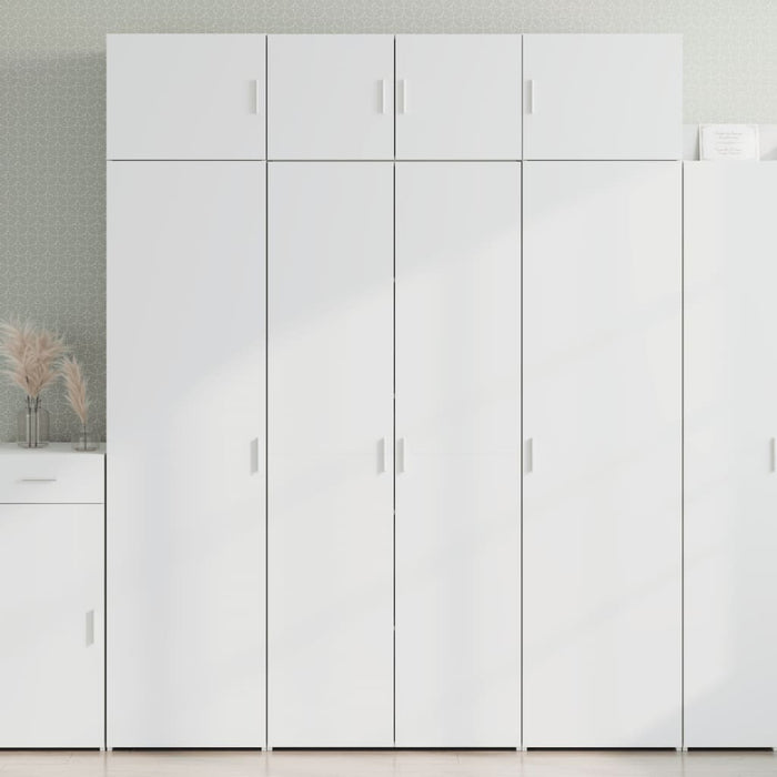 Dulap de depozitare, alb, 80x42,5x225 cm, lemn prelucrat - WALTI WALTI