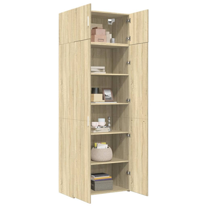 Dulap de depozitare stejar sonoma 80x42,5x225 cm lemn prelucrat - WALTI WALTI