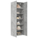 Dulap de depozitare, gri beton, 80x42,5x225 cm, lemn prelucrat - WALTI WALTI