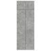 Dulap de depozitare, gri beton, 80x42,5x225 cm, lemn prelucrat - WALTI WALTI