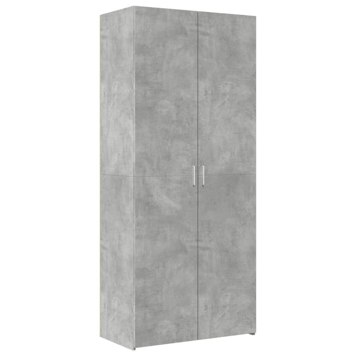 Dulap de depozitare, gri beton, 80x42,5x225 cm, lemn prelucrat - WALTI WALTI