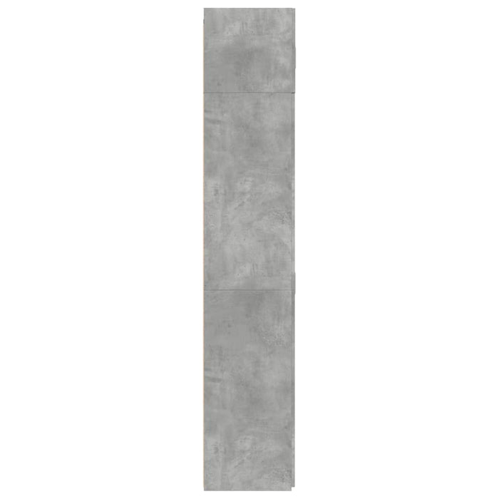 Dulap de depozitare, gri beton, 80x42,5x225 cm, lemn prelucrat - WALTI WALTI