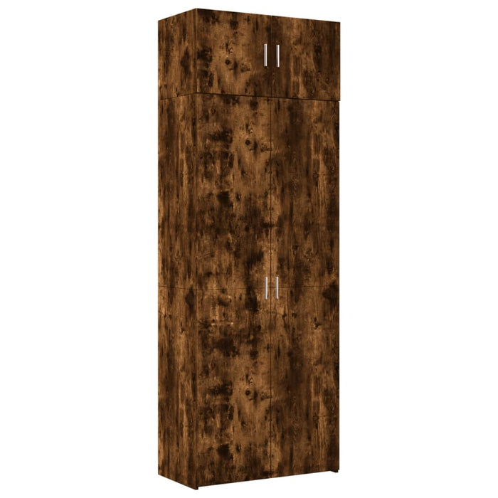 Dulap depozitare stejar fumuriu 80x42,5x225 cm lemn prelucrat - WALTI WALTI