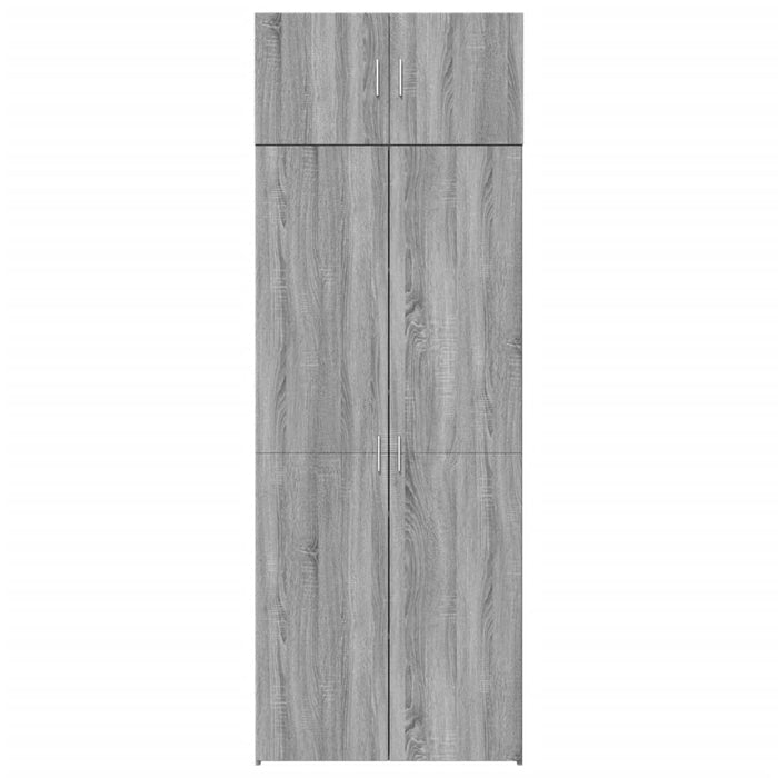Dulap de depozitare sonoma gri 80x42,5x225 cm lemn prelucrat - WALTI WALTI