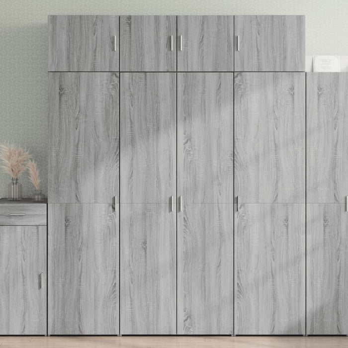 Dulap de depozitare sonoma gri 80x42,5x225 cm lemn prelucrat - WALTI WALTI