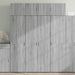 Dulap de depozitare sonoma gri 80x42,5x225 cm lemn prelucrat - WALTI WALTI