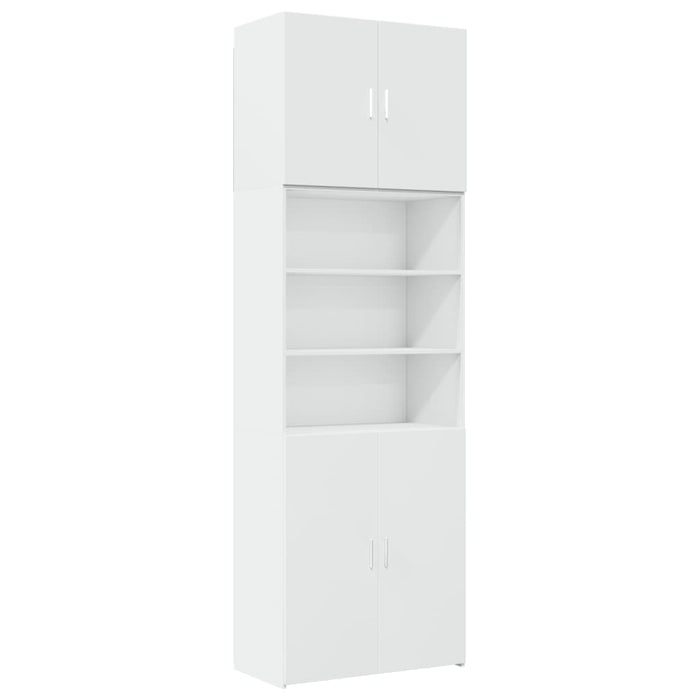 Dulap înalt, alb, 80x42,5x249 cm, lemn prelucrat WALTI