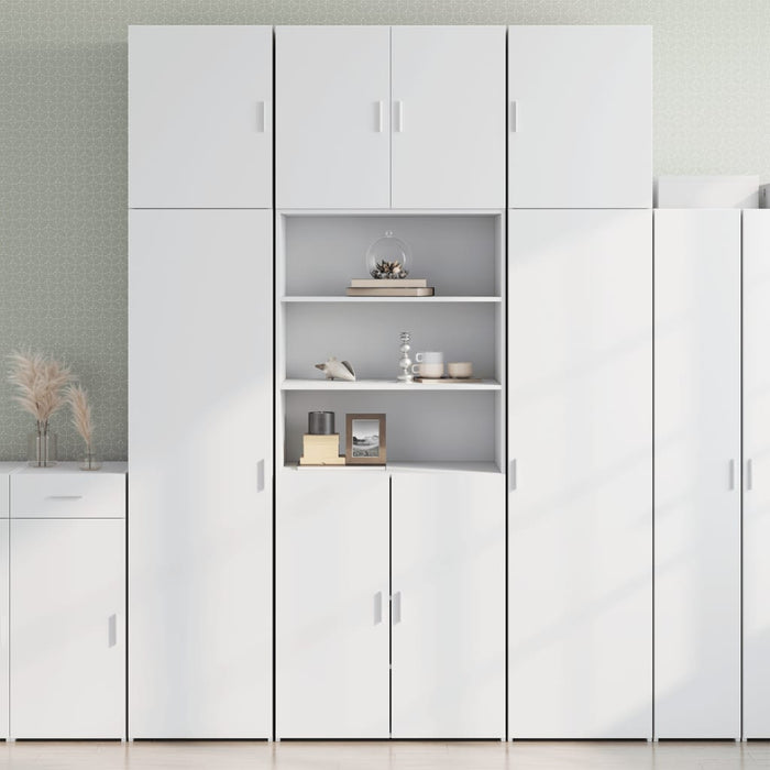 Dulap înalt, alb, 80x42,5x249 cm, lemn prelucrat WALTI
