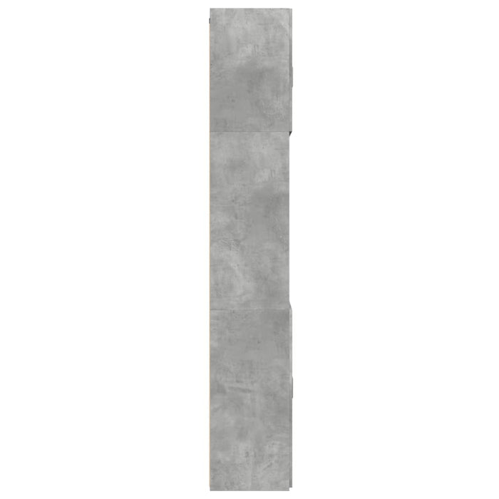 Dulap înalt, gri beton, 80x42,5x249 cm, lemn prelucrat WALTI