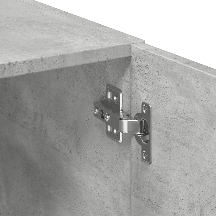 Dulap înalt, gri beton, 80x42,5x249 cm, lemn prelucrat WALTI