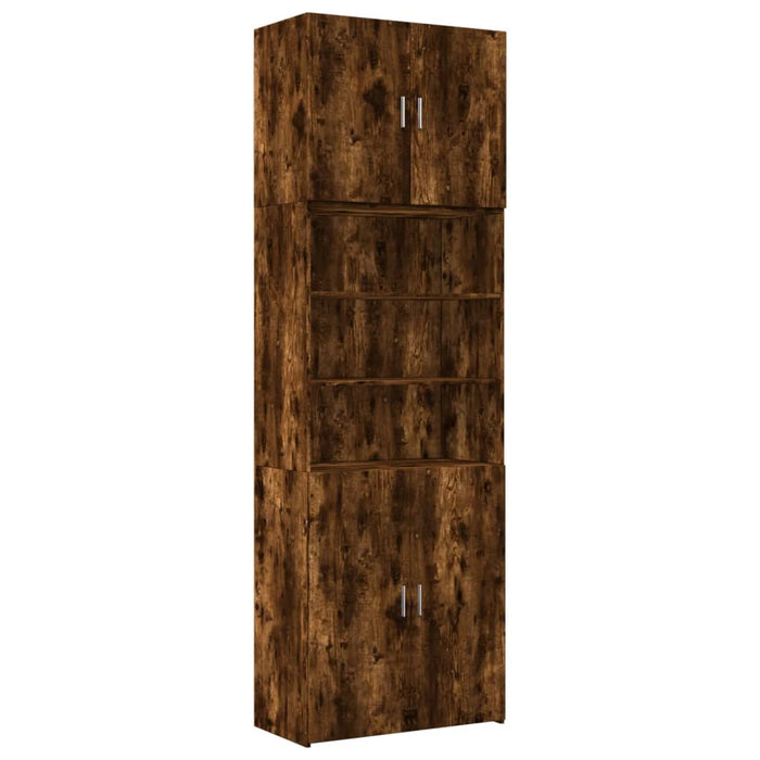 Dulap înalt, stejar fumuriu, 80x42,5x249 cm, lemn prelucrat - WALTI WALTI
