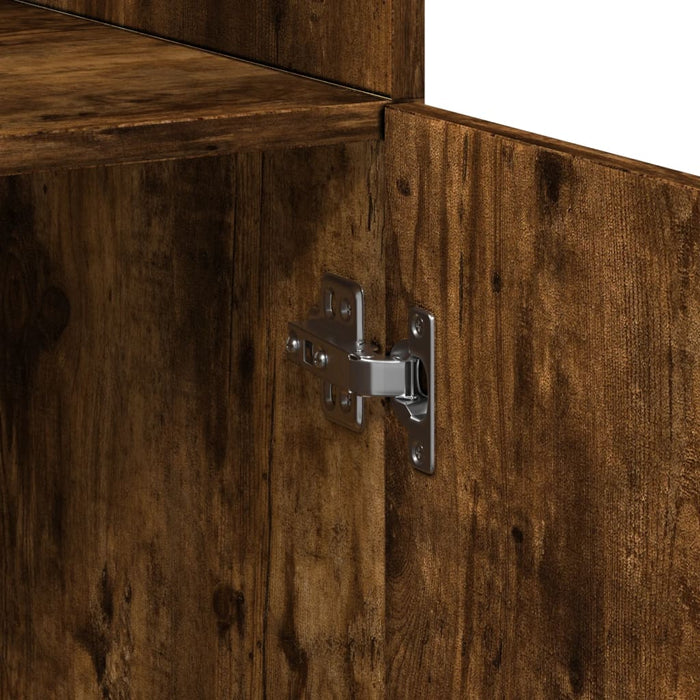 Dulap înalt, stejar fumuriu, 80x42,5x249 cm, lemn prelucrat - WALTI WALTI