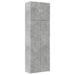 Dulap înalt, gri beton, 80x42,5x249 cm, lemn prelucrat - WALTI WALTI