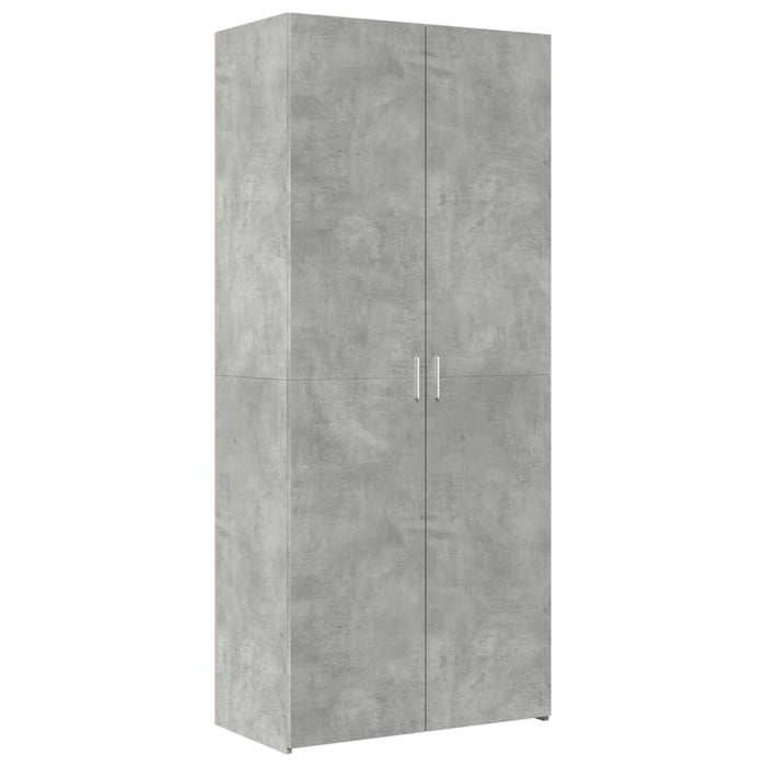 Dulap înalt, gri beton, 80x42,5x249 cm, lemn prelucrat - WALTI WALTI