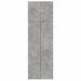 Dulap înalt, gri beton, 80x42,5x249 cm, lemn prelucrat - WALTI WALTI