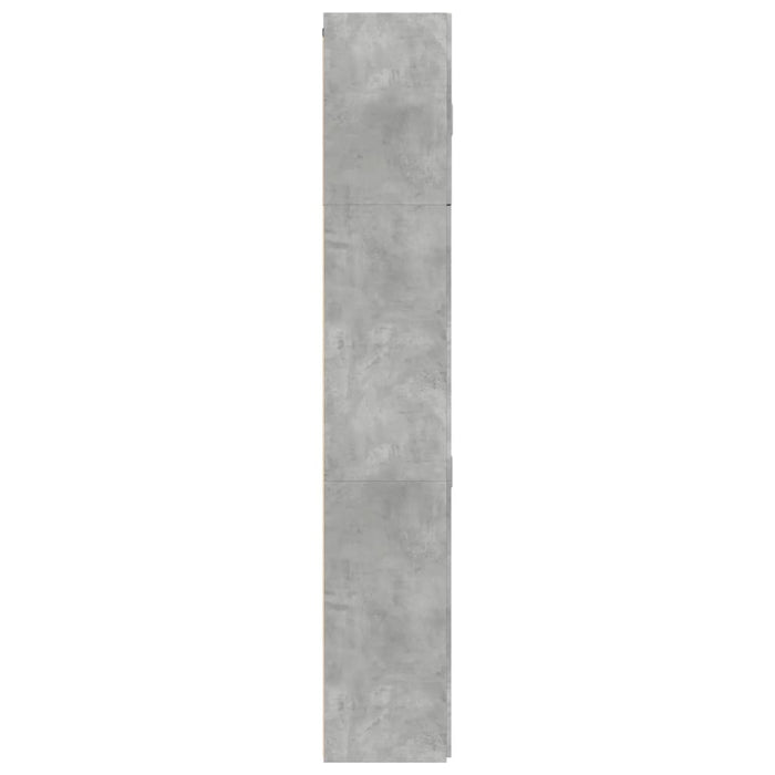 Dulap înalt, gri beton, 80x42,5x249 cm, lemn prelucrat - WALTI WALTI