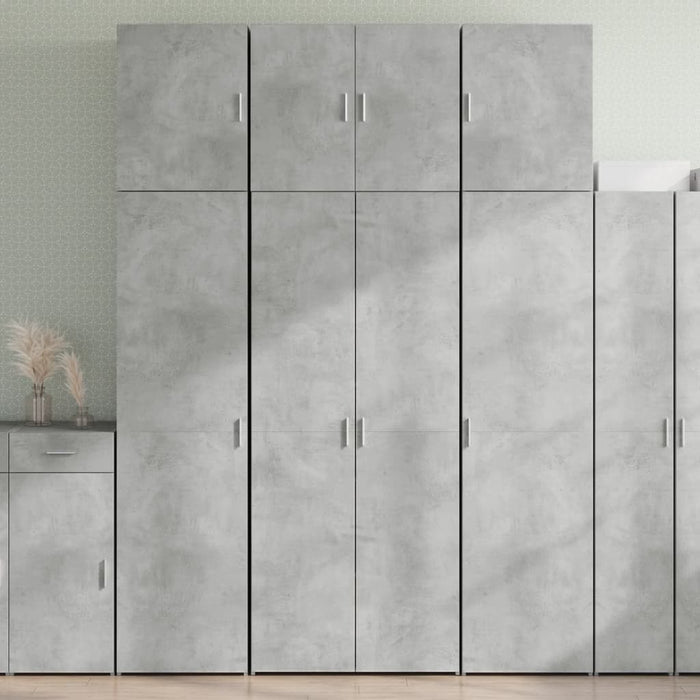 Dulap înalt, gri beton, 80x42,5x249 cm, lemn prelucrat - WALTI WALTI