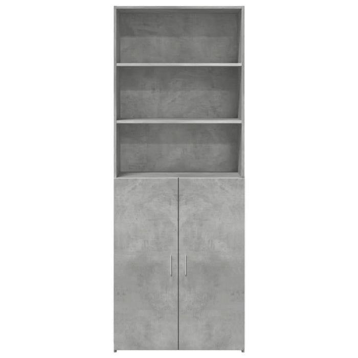 Dulap înalt, gri beton, 70x42,5x185 cm, lemn prelucrat - WALTI WALTI