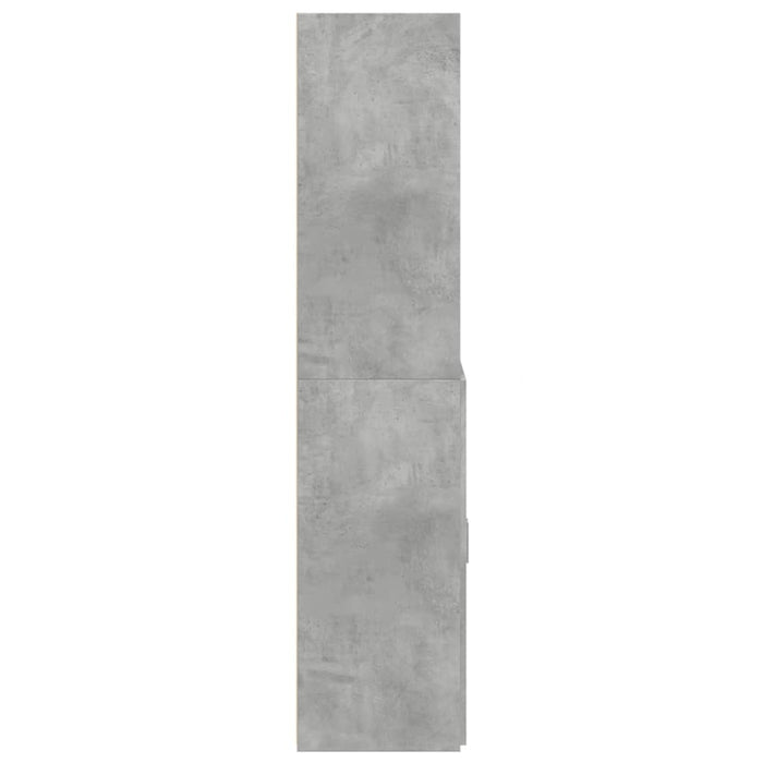 Dulap înalt, gri beton, 70x42,5x185 cm, lemn prelucrat - WALTI WALTI