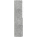 Dulap înalt, gri beton, 70x42,5x185 cm, lemn prelucrat - WALTI WALTI