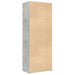 Dulap înalt, gri beton, 70x42,5x185 cm, lemn prelucrat - WALTI WALTI