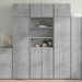 Dulap înalt, gri beton, 70x42,5x185 cm, lemn prelucrat - WALTI WALTI