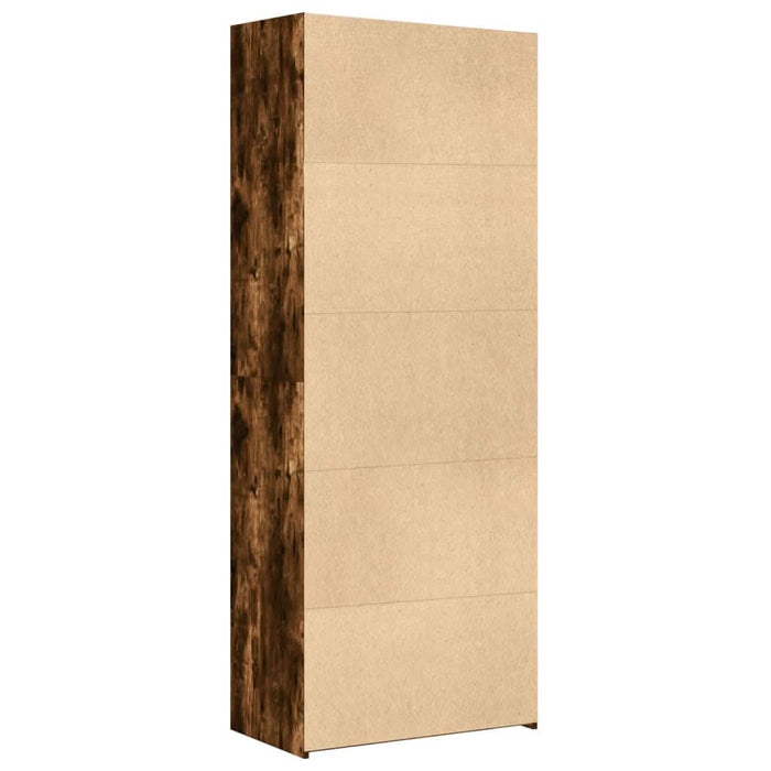 Dulap înalt, stejar fumuriu, 70x42,5x185 cm, lemn prelucrat - WALTI WALTI