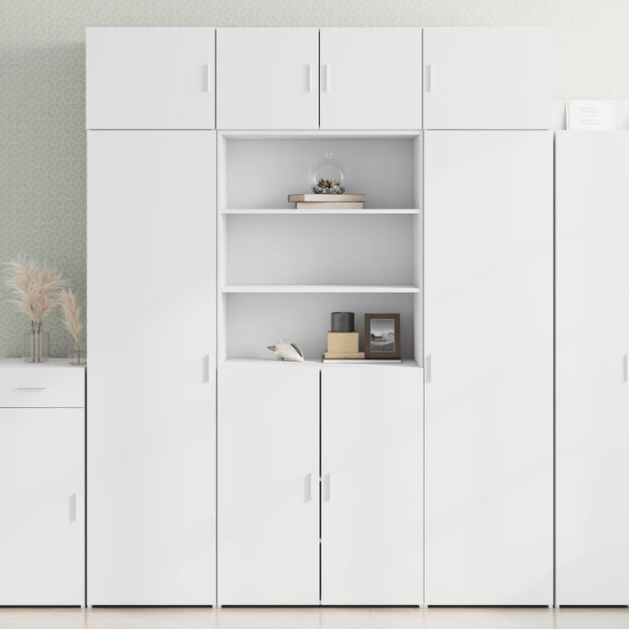 Dulap înalt, alb, 80x42,5x185 cm, lemn prelucrat - WALTI WALTI