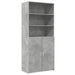 Dulap înalt, gri beton, 80x42,5x185 cm, lemn prelucrat - WALTI WALTI