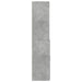 Dulap înalt, gri beton, 80x42,5x185 cm, lemn prelucrat - WALTI WALTI