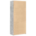 Dulap înalt, gri beton, 80x42,5x185 cm, lemn prelucrat - WALTI WALTI