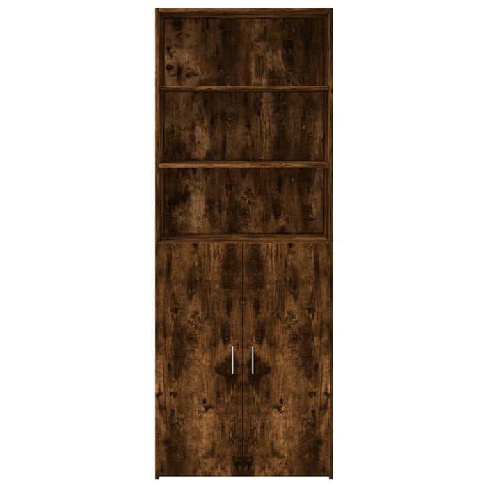Dulap înalt, stejar fumuriu, 80x42,5x185 cm, lemn prelucrat - WALTI WALTI