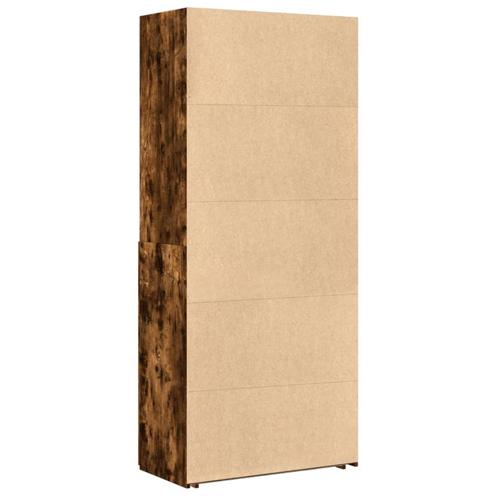 Dulap înalt, stejar fumuriu, 80x42,5x185 cm, lemn prelucrat - WALTI WALTI