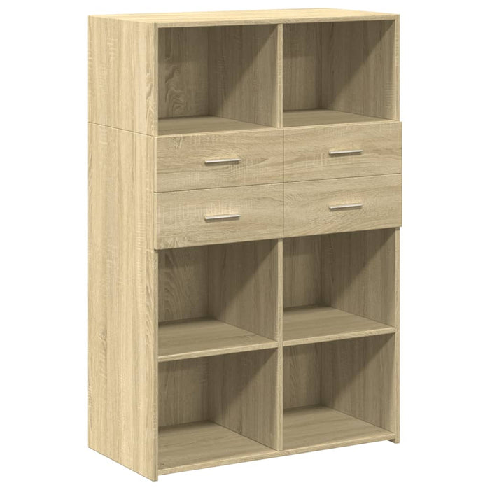 Dulap înalt, stejar sonoma, 80x42,5x124 cm, lemn prelucrat - WALTI WALTI