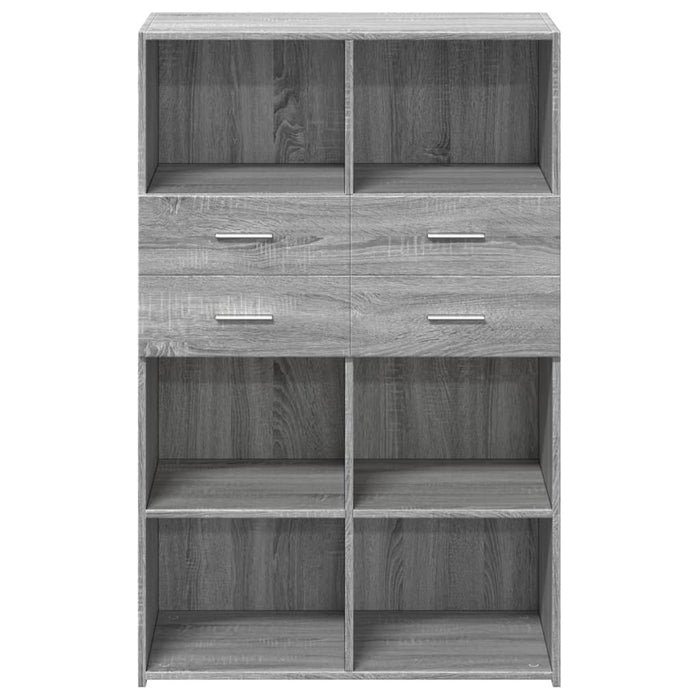 Dulap înalt, gri sonoma, 80x42,5x124 cm, lemn prelucrat - WALTI WALTI