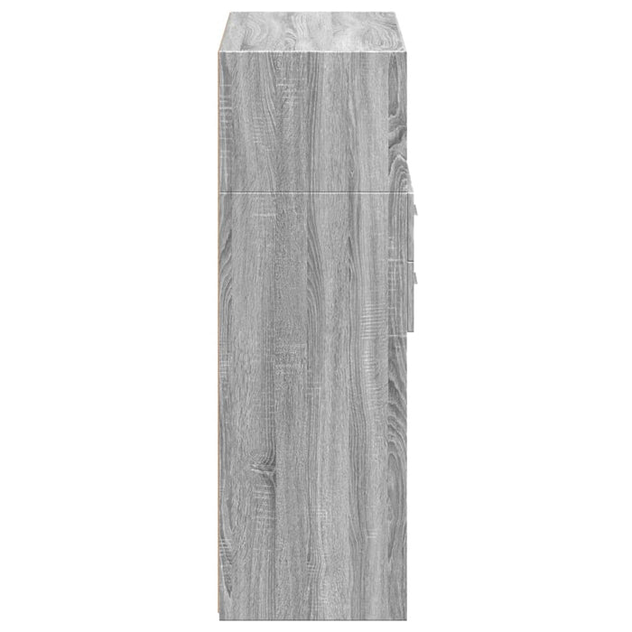 Dulap înalt, gri sonoma, 80x42,5x124 cm, lemn prelucrat - WALTI WALTI