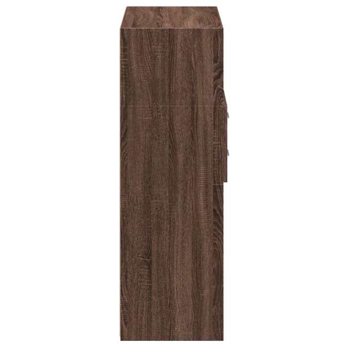 Dulap înalt, stejar maro, 80x42,5x124 cm, lemn prelucrat - WALTI WALTI