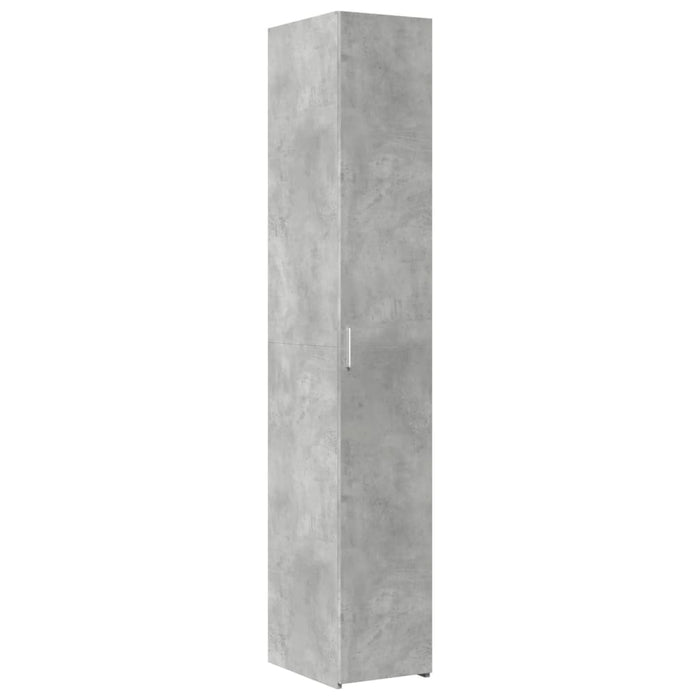 Dulap înalt, gri beton, 30x42,5x185 cm, lemn prelucrat - WALTI WALTI