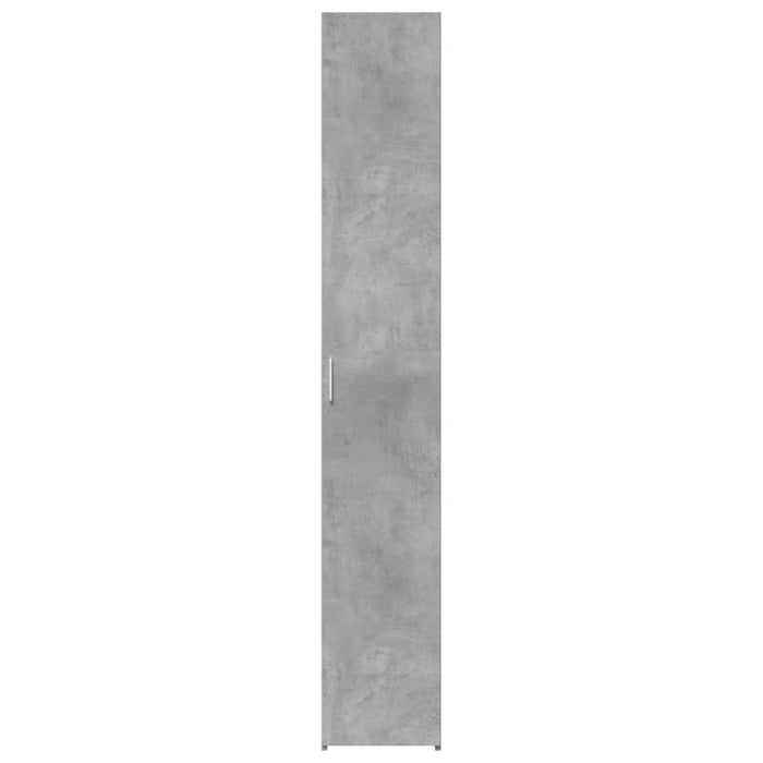 Dulap înalt, gri beton, 30x42,5x185 cm, lemn prelucrat - WALTI WALTI