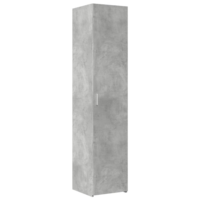 Dulap înalt, gri beton, 40x42,5x185 cm, lemn prelucrat - WALTI WALTI