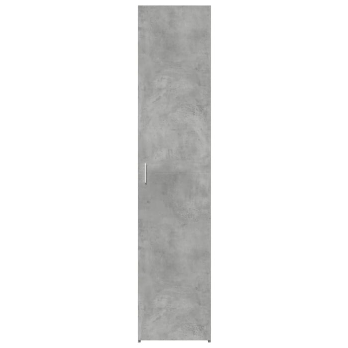 Dulap înalt, gri beton, 40x42,5x185 cm, lemn prelucrat - WALTI WALTI