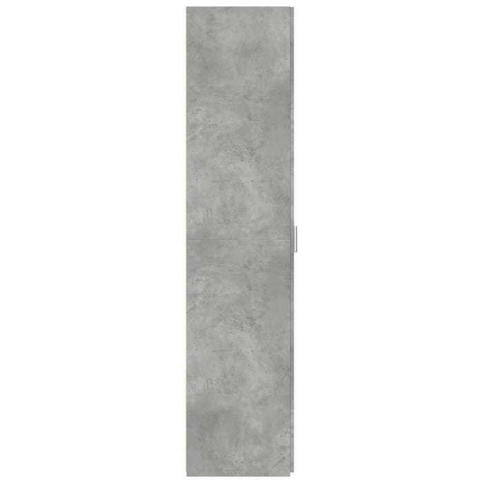 Dulap înalt, gri beton, 40x42,5x185 cm, lemn prelucrat - WALTI WALTI