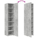 Dulap înalt, gri beton, 40x42,5x185 cm, lemn prelucrat - WALTI WALTI